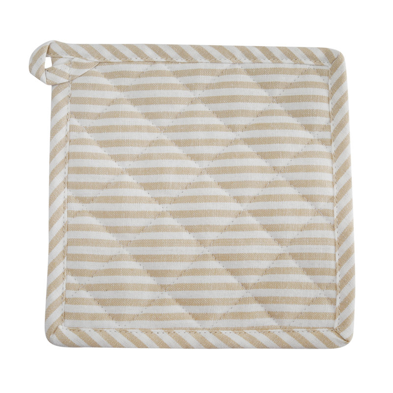 Ensemble de poignet et gant de cuisinier, Beige / blanc