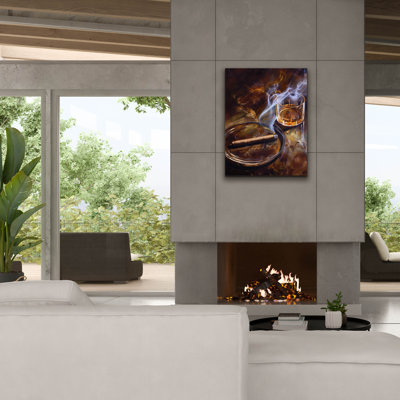 'Cigar And A Whiskey' by Andreas Magnusson Canvas Wall Art