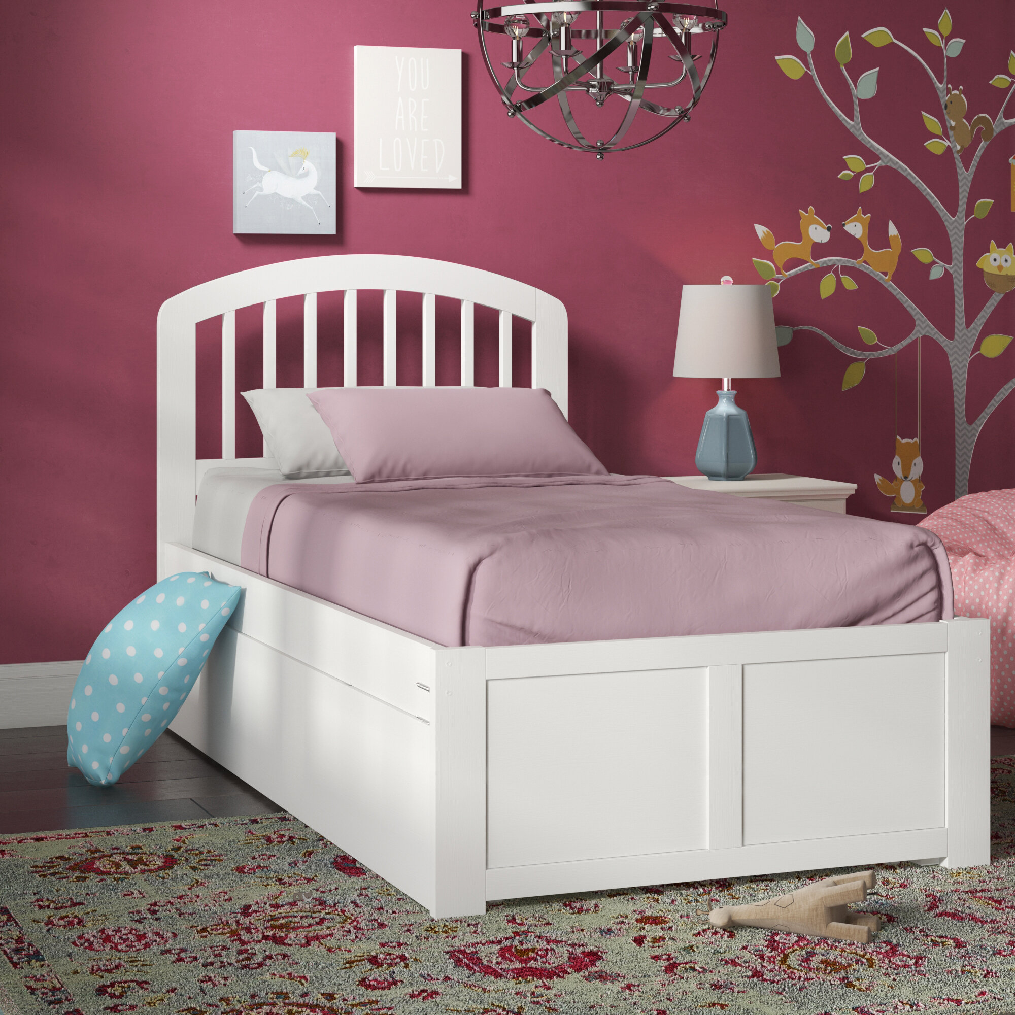 Benites platform bed on sale with trundle