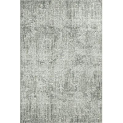 Tapis décoratif abstrait vert