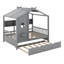 Lit double avec lit gigogne-467951695