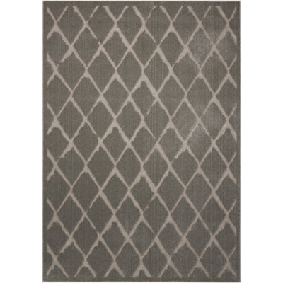Gleam Geometric Area Rug in Gray