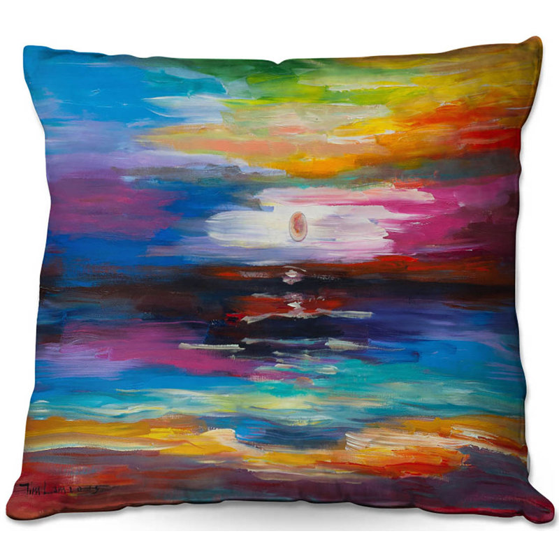 Ombre Reversible Throw Pillow, 18" x 18"