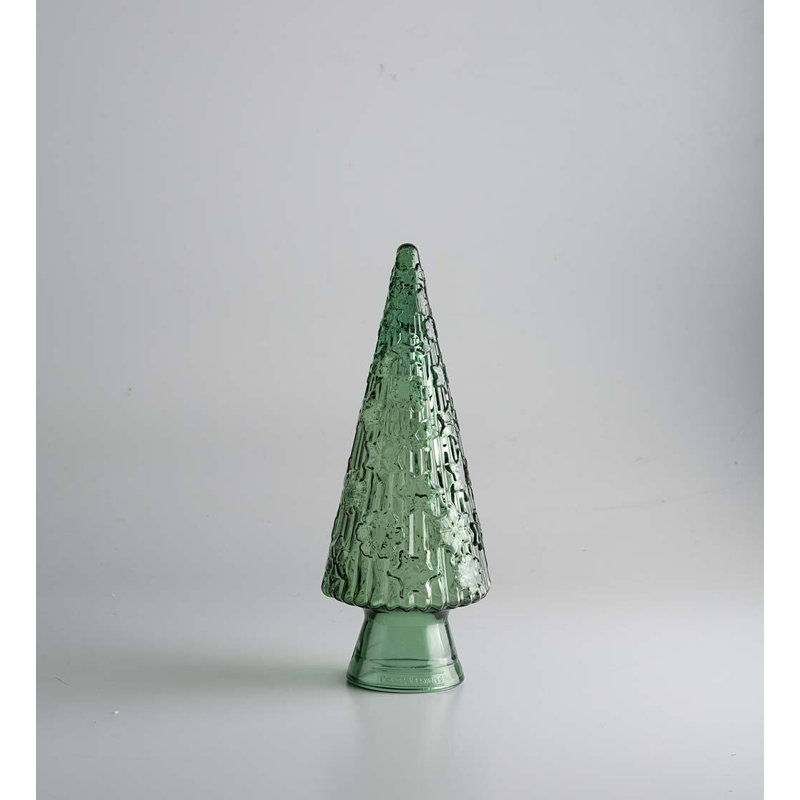 Recycled Glass Holiday Tree, Small, 17" H x 5" W x 5" D