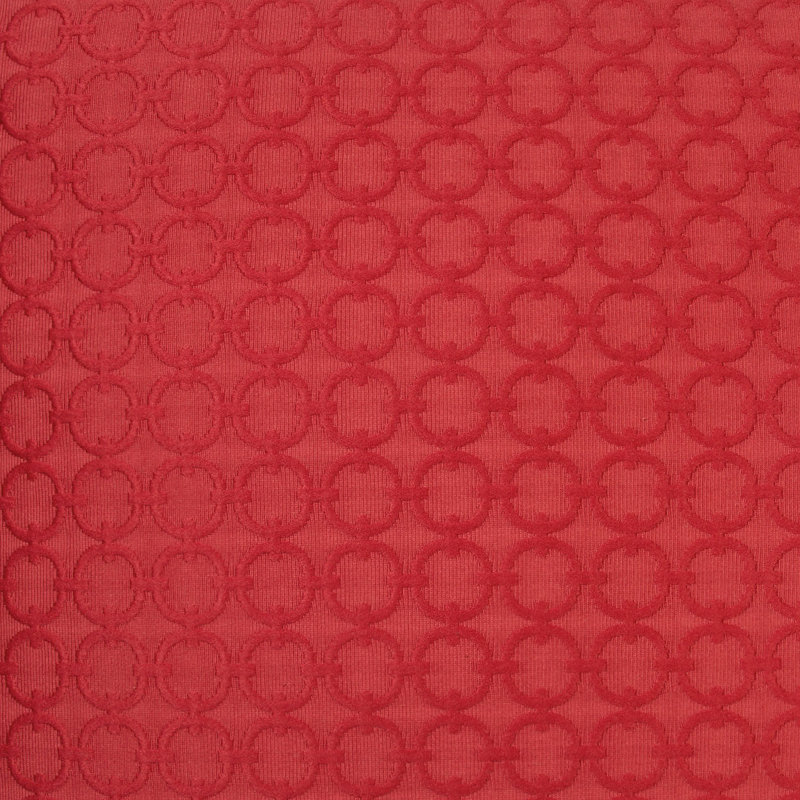 Full Circle Pillow Cover & Insert, Bolster 14"H x 42"W, Red