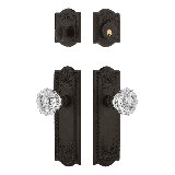 Nostalgic Warehouse Meadows Entry Set with Crystal Knob