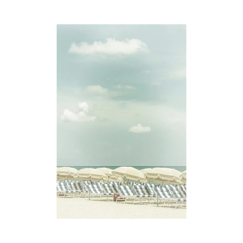 Vintage Beach Scene 1 Piece Wrapped Canvas Wall Art, 66.04 cm H x 45.72 cm W x 3.175 cm D