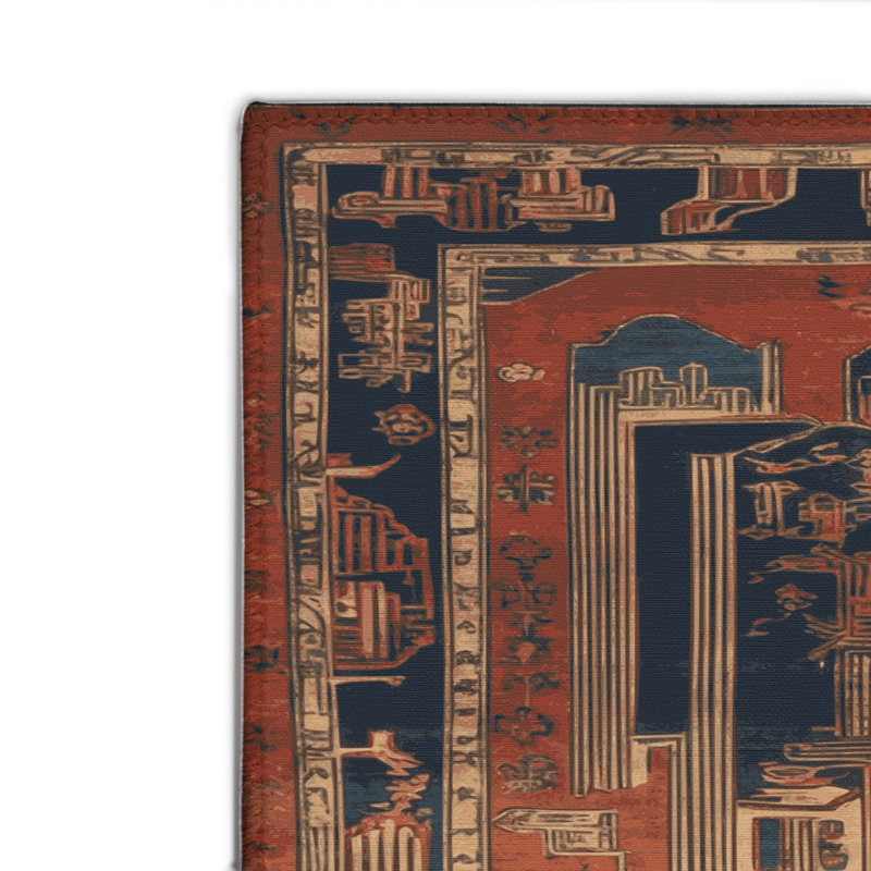 Tapis intérieur et extérieur ArtDeco, Rectangulaire 8 pi x 10 pi