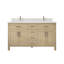 Ensemble de meuble-lavabo double en bois massif l 60 po x P 22 po Kali II-2043911520-2043911523