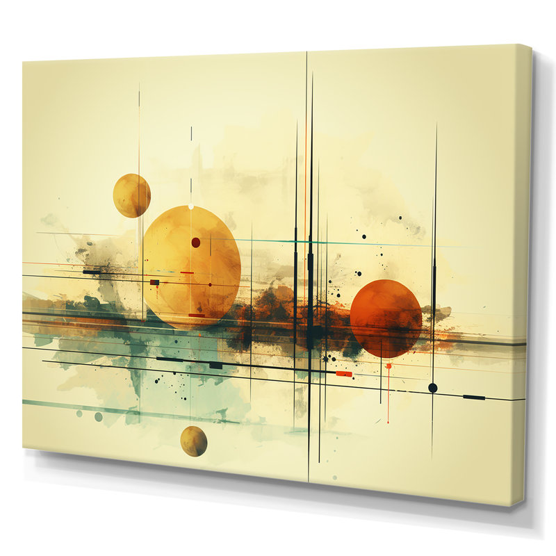 Transcendent Shapes Abstract Collages I - Abstract Collages, art mural, Toile tendue, H 34 po x l 44 po x P 1,5 po