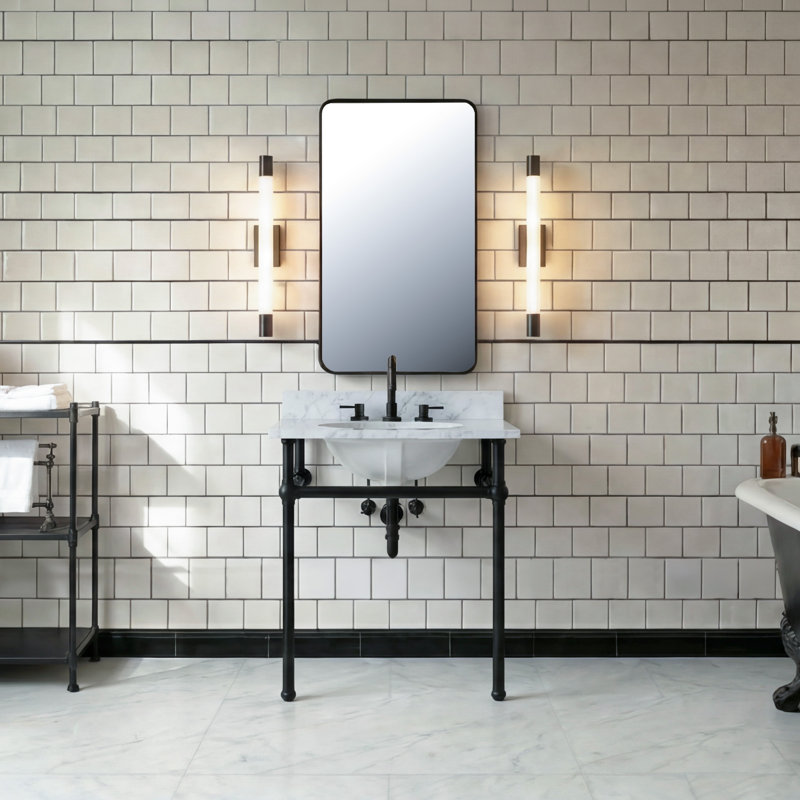 Base de meuble-lavabo simple 30 po Copeland seulement, Noir mat