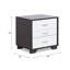 3 tables de chevet blanches et noires - rendent votre chambre à coucher plus attrayante avec 3 tiroirs fonctionnels pour
