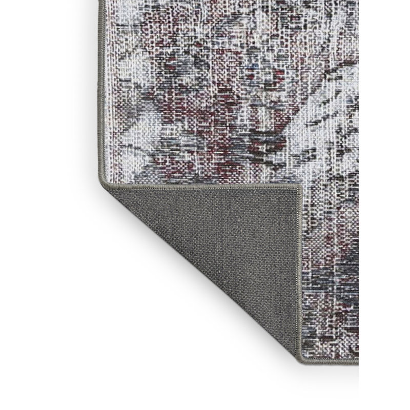 Tapis rouge/gris, Rectangle 6 pi x 9 pi