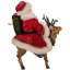 Fabriché père noël sur le renne