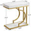 Table d'appoint en forme de C