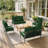 6.5″ Outdoor Replacement Cushion Set, Deep Seating Seat / Back Cushion Set-137666731