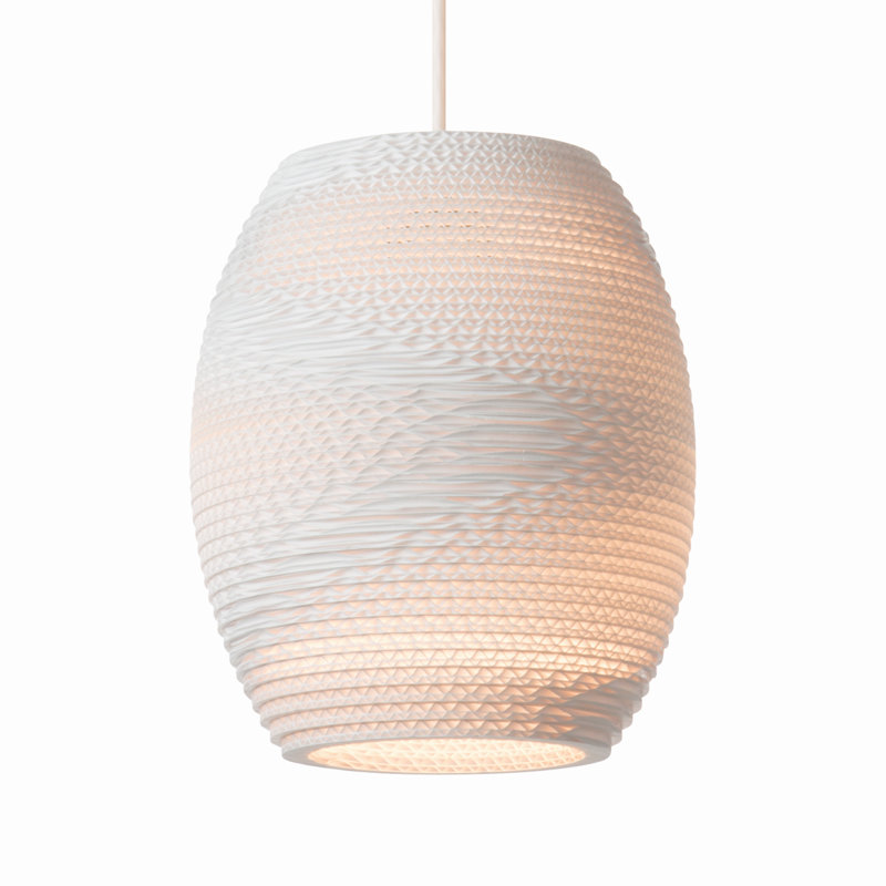 Luminaire suspendu Scraplights Oliv - blanc, Blanc