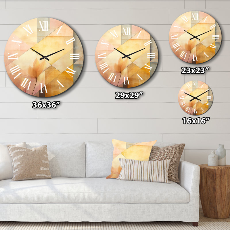 Clae - Horloge murale géométrique moderne, Grand