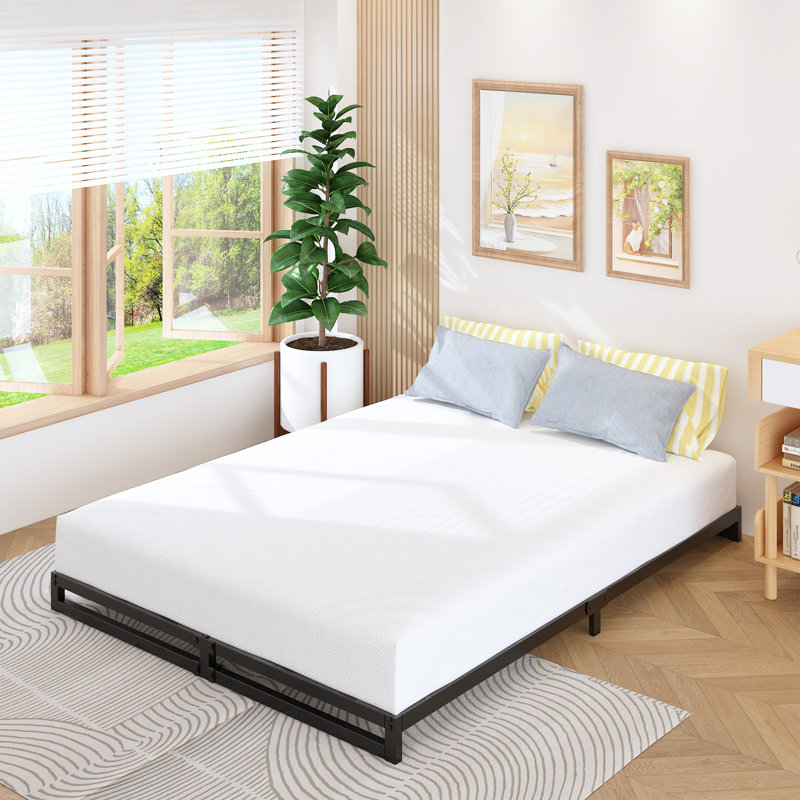 Metal Platform Bed Frame, Queen, 4" 