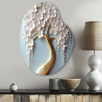 Beraun - Art floral mural en forme de poire en forme d'arbre