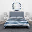Abstract Classic Blue Waves - Ensemble de housse de couette moderne - Polyester en microfibre-66390097