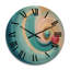 Horloge murale en bois massif Andreaus-1691329474