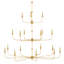 Lustre doré Nottaway Grande