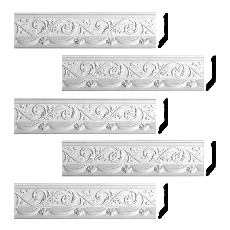 Moulure couronnée H 4 3/4 po x l 1/2 po x P 4 3/4 po