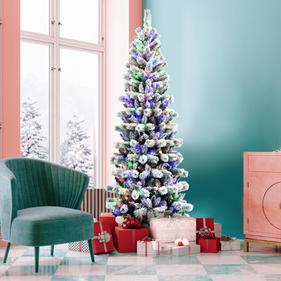 Lighted Pine Christmas Tree