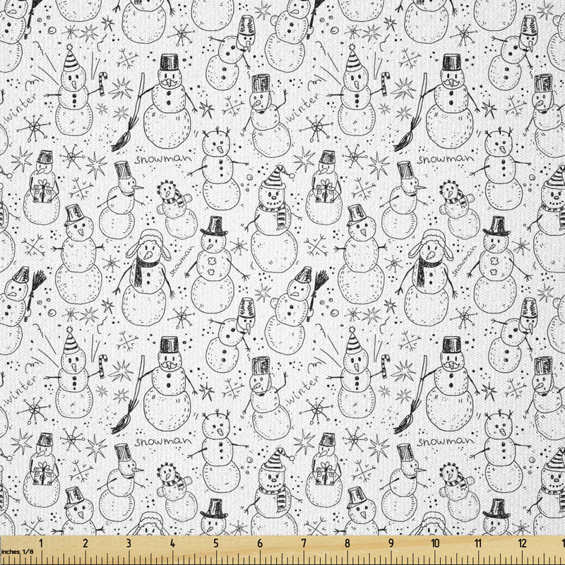 Deirra Christmas Snowman Multi-Purpose Fabric