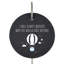 Blau Waterproof Slate Circle Grave Marker People Memorial Plaque