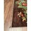 Tapis en laine et coton brun noué à la main Original Original