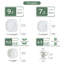 30 Piece Dinnerware Set, Service for 6  