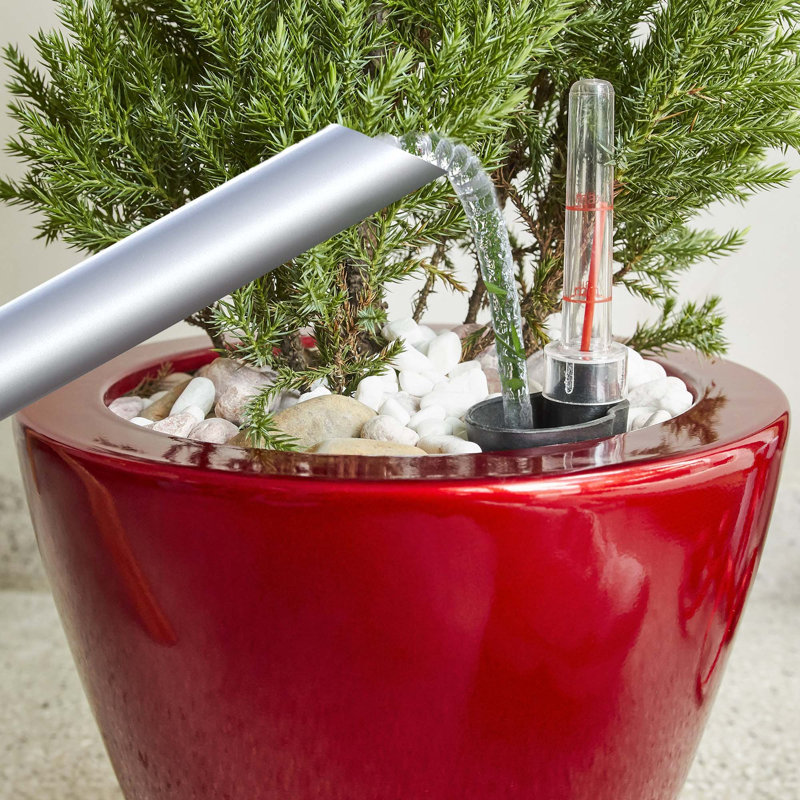 Smart Self-watering Planter Pot for All Plants, Enhancing Gardening Experience, Red