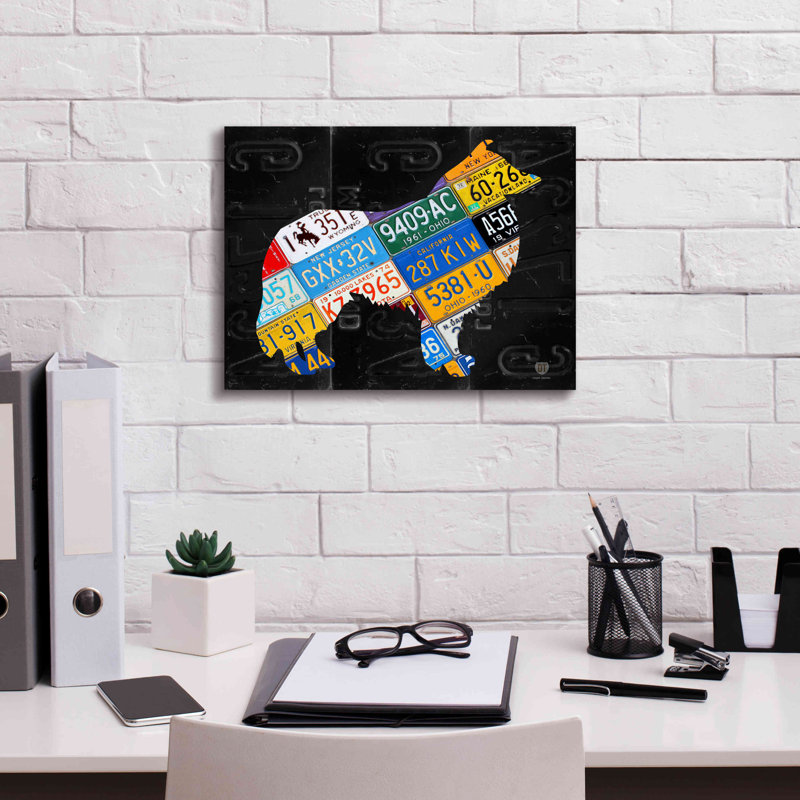 Epic Graffiti «Collie» par Design Turnpike, estampe numérique «Collie» par Design Turnpike, H 12 po x l 16 po x P 0,75 po
