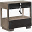 Table de chevet 2 tiroirs Taupe