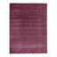 Gabbeh Wool Striped Area Rug in Plum/White