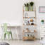 Bibliothèque échelle en bois H 71 "x l 25"