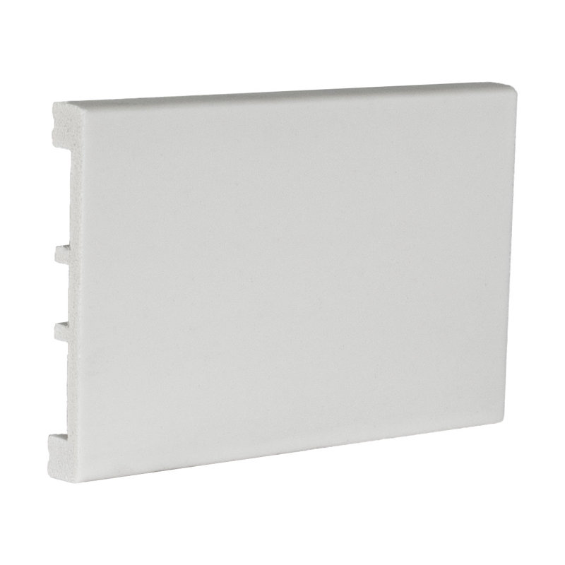 5/8 in x 4 in x 6 in Long Plain Recycled Polystyrene Base Moulding Sample