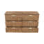 Commode 6 tiroirs en bois de pin récupéré Aerica, brun