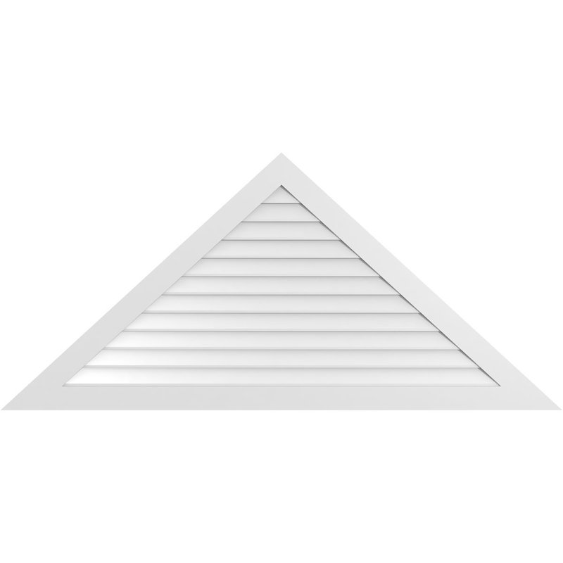Ventilateur à pignon en uréthane non fonctionnel à fixation triangulaire brun clair 12/12, H 34,875 po x l 76 po x P 1,5 po