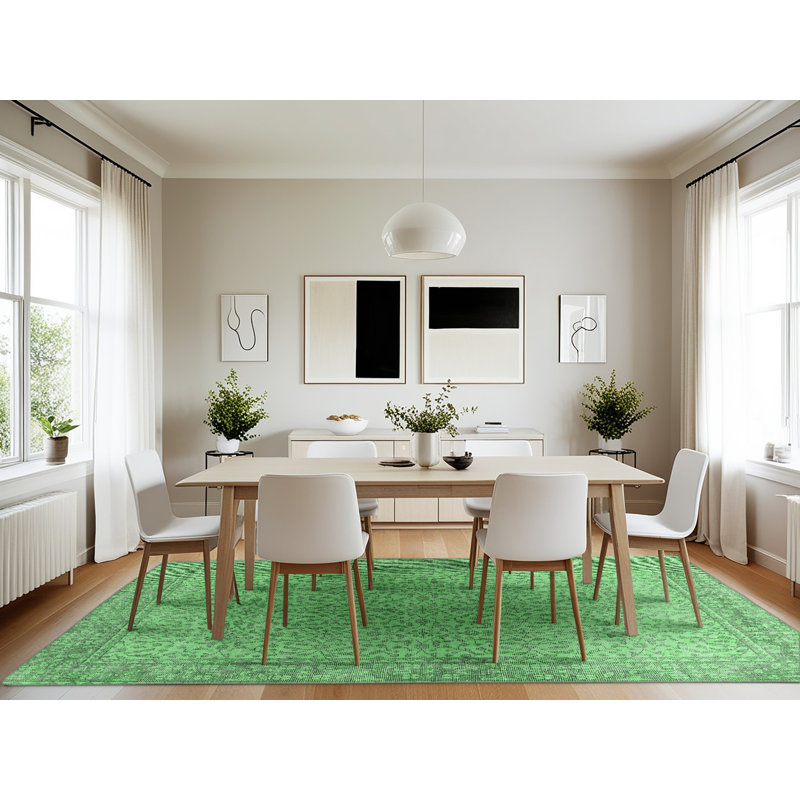 Washable Oriental Indoor Rug, Rectangle 7' x 10'