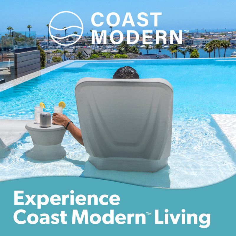 Méridienne de piscine Coast Modern, Gris