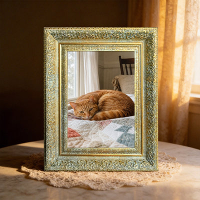 8" x 10" Antique Gold 3 PCS Graduation Picture Frame for Office Shelf Styling