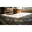 Antique Wool Blue Flat Weave Rug