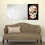 Miroir mural biseauté sans cadre biseauté sans cadre à imprimé flottant skull i
