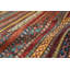 Aryana Wool Striped Area Rug in Red