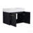 30 Inch Wall-Mounted Bathroom Vanity With Sink, Thick Edged Resin Basin, Kd-Package-1713304342