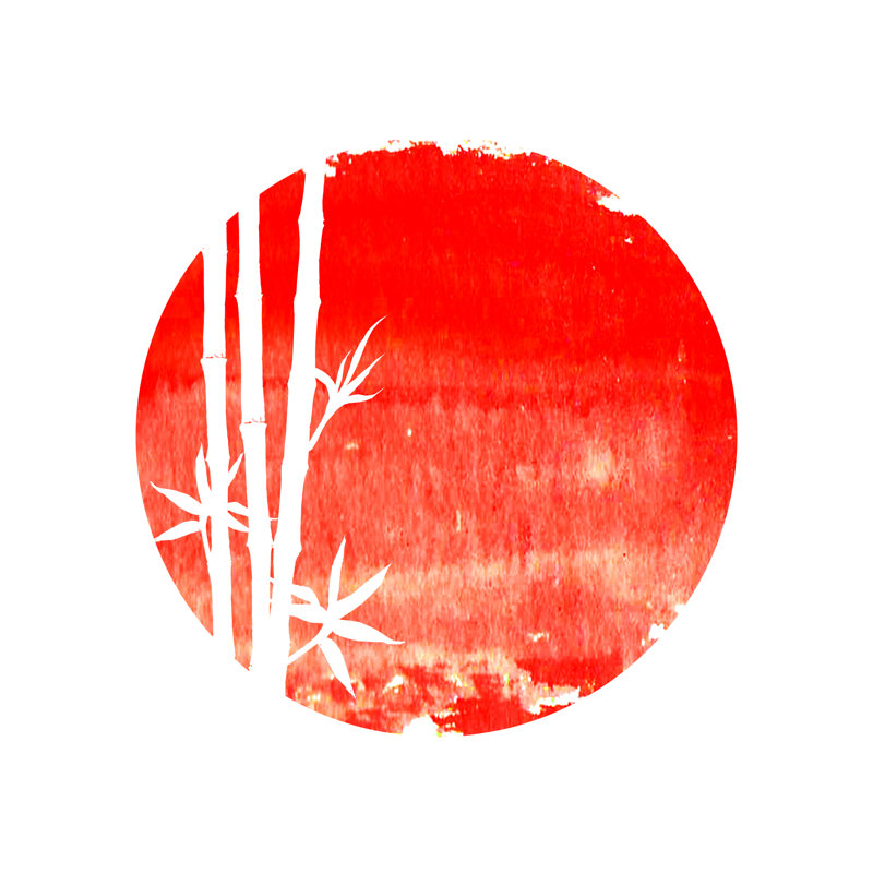 Bamboo Plants by Olga_Z - Wrapped Canvas Print, 30cm H x 30cm W x 3.8cm D