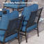 Chaise de patio en métal avec coussins Argirios (ensemble de 2)-98141754